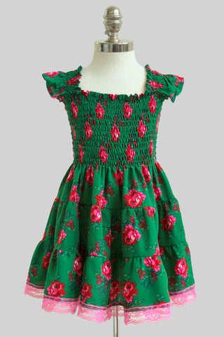 Iwonka Girls' Green Dress