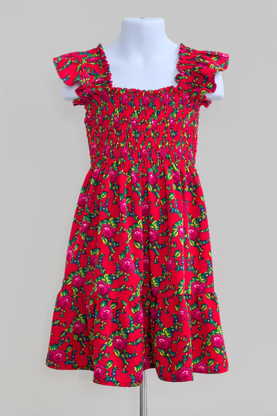 Madzia Girls' Red Folk Dress