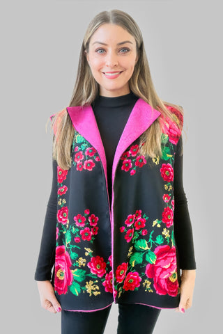 Vintage Slavic Scarf Vest