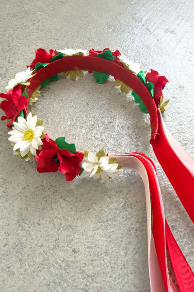 Girls' Polish Red and White Headband
