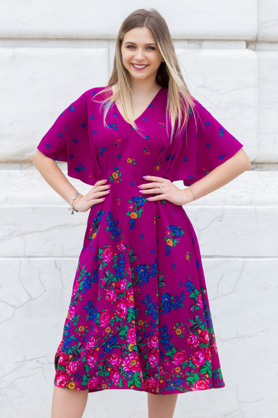 Stella Purple Midi Dress