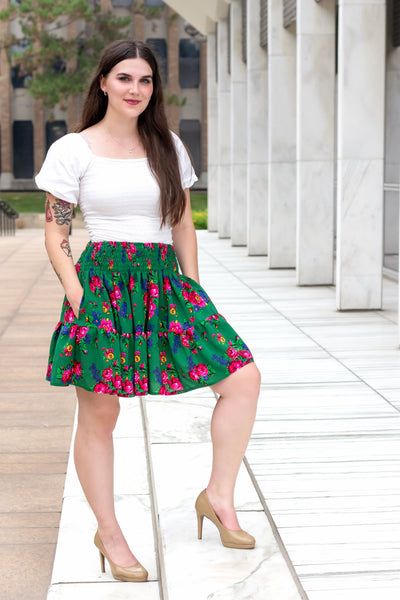 Kasia Green Mini Skirt