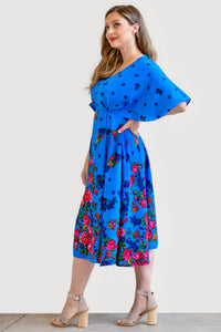 Stella Turquoise Midi Dress