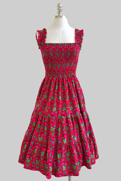 Aniela Red Rose Dress