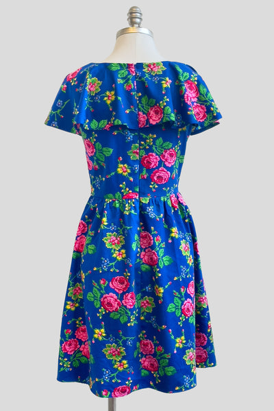 Justyna Kraków Blue Cotton Dress