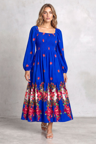 Cecylia Slavic Blue Maxi Dress