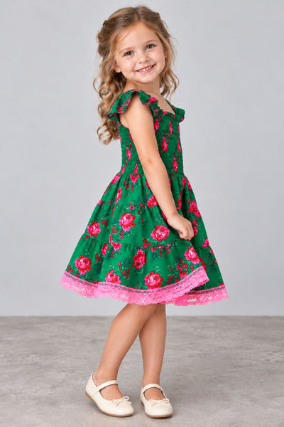 Iwonka Girls' Green Dress
