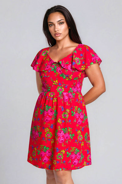 Justyna Kraków Red Cotton Dress