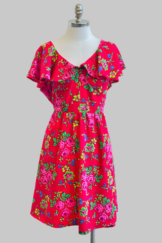 Justyna Kraków Red Cotton Dress