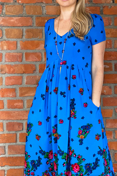 Lesia Blue Maxi Dress