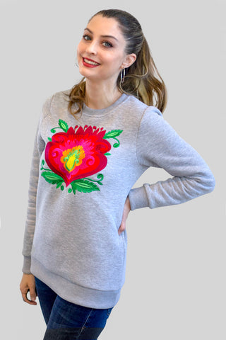 Kalina Heavyweight Embroidered Sweatshirt